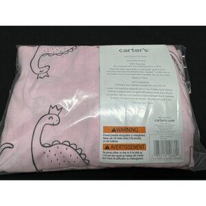 Carters Dino Princess Mini Fitted Crib Sheet 24" X 38" 100% Polyester Baby Beddi